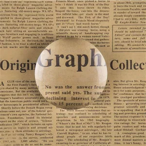 10X High Magnification Crystal Desktop Reading Magnifier Acrylic Lens 65mm Lens Diameter and Dual Function as Paperweight for Home and Office Use