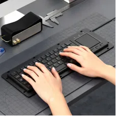 Xiao Dai Shu DS-9898 Trackball Touch Industrial Keyboard 64-Key USB Integrated Touchpad Gesture Control Keyboards for CNC PC