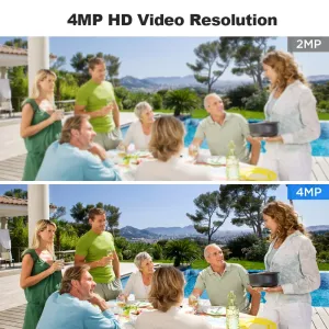 Srihome SH051 4MP HD Dual Band WiFi Security Camera 5X Optical Zoom PTZ IP Cam Auto Tracking Color Night Vision Two-way Audio IP65 Waterproof Outdoors CCTV Baby Monitor Cameras