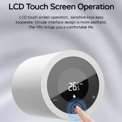 EWeLink APP ZigBe Thermostat Radiator Actuator LCD Display Smart Home Programmable Thermostatic Radiator Valve Voice for Alexa Google