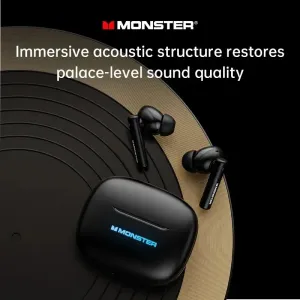 Monster XKT26 TWS Wireless Earbuds bluetooth V5.4 Earphone HIFI Sound Quality Portable Sports Headphones with Mic