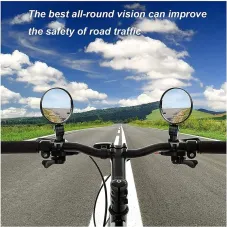 8cm Round Bicycle Rearview Mirror 360Rotatable Convex Motorcycle Rearview Mirror