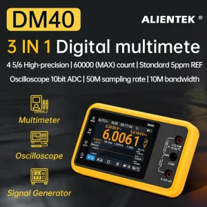 ALIENTEK DM40 3 in 1 Digital Multimeter 60000 Count Oscilloscope Signal Generator Touch Screen High Precision