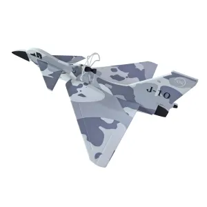 J-10 Camouflage Blue 238mm Wingspan EVA Foam Hand Throw Free Flying Plane Glider Airplane Model