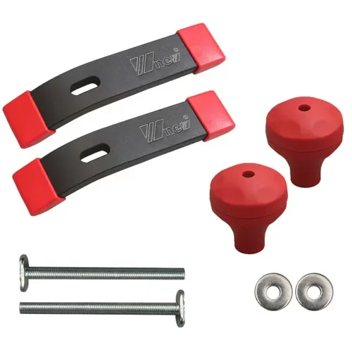 Wnew 2 Packs T Track Hold Down Clamps T Slot Clamps with Comfortable Ball Shaped Handle Durable Stainless Steel T Screw for Woodworking Secure Fastening High Stability