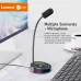 Lenovo Lecoo MC01 Wired Microphone Colorful Light Effect 360  Flexible Microphone for Tablet PC Computer