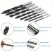 8-Piece Woodworking Drill Bit Set High Carbon Steel Brad-Point Tip 3mm to 10mm Fits Hand Electric Drills with Plastic Case