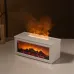 Tevorex Fireplace Aromatherapy Machine 3D Simulation Flame Ambient Light Small Household Wood Grain Air Humidifier Fireplace