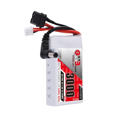 GAONENG GNB 7.4V 3000mAh 2S 5C LiPo Battery XT30 / XT60 Plug for Fat Shark FPV Flight Goggles