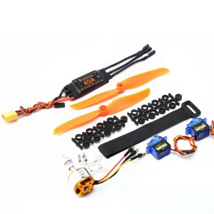 A2212 1000KV/1400KV/2200KV Brushless Motor+40A ESC+SG90 9g Servo+8060/6035 Propeller RC Power Combo System for RC Airplane Fixed Wing