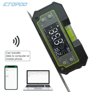 ETOPOO Bluetooth Digital Level Inclinometer LCD Dual-axis Electronic Protractor Angle Triangle Ruler Meter Measurment Gauge Finder