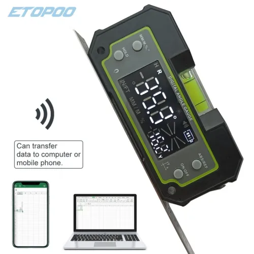 ETOPOO Bluetooth Digital Level Inclinometer LCD Dual-axis Electronic Protractor Angle Triangle Ruler Meter Measurment Gauge Finder
