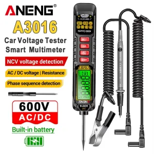 ANENG A3016 Pen Type Digital Multimeter Smart AC DC Voltage Tester High Precision Resistance Measurement Rechargeable LCD Backlight Portable Electrical Testing