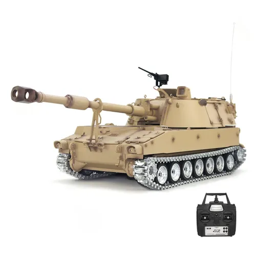 Tongde Model M2109 M109A2 1/16 2.4G RC Tank Loud Speaker Battle Shooting RC Car Vehicle Models RTR Toys
