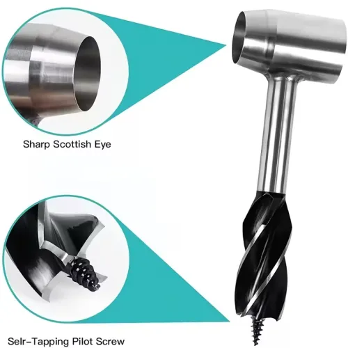 IPRee Portable Survival Hand Drill Auger Wrench with Bits Bushcraft Gear for Outdoor Camping Hiking Woodworking and Jungle Crafts