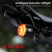 WESBIKING 80LM Smart Dynamic Brake Sensing Bicycle Taillight 400mAh Battery Type-Fast Charging IP65 Waterproof Vibration-sensing Bike Rear Light for MTB Night Cycling