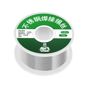 High Purity Solder Wire Tin Alloy with 2.2% Flux Eco-Friendly 20g/50g/100g Roll for Metal Soldering Versatile Low Temperature