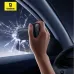 Baseus Double-Headed Car Safety Hammer Alloy Steel Emergency Escape Hammer Hidden Push-Style Cutter Window Breaker Rescue Tool