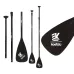KOETS3 Sections Splicing Aluminum Alloy Nylon Paddle for Stand Up Paddle Board Surfboard, 210cm/ 82.68in Adjustable Water Paddle