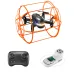 YLR/C S166 Removable 2 Batteries Design Climb Wall Flat Running AIR Flying Modes with Gradient Lighting 360 Stunt Roll Grid Full Protection Child Gift RC Toys Drone Quadcopter RTF