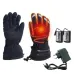 WARMSPAC3-Modes Electric Heated GlovesFull Fingers Heating Winter Gloves Men Women Waterproof Tactical Mittens