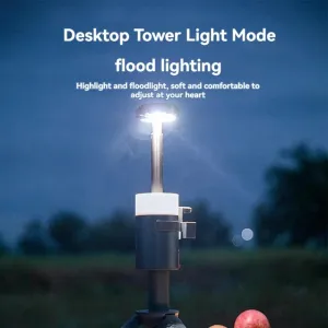 IPRee Telescopic Camping Lantern Rechargeable with 15 Color Temperatures 6000mAh Camping Essentials Portable Waterproof Lanterns for Power Outages, Emergency, Hiking