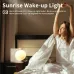Colorful Atmosphere Moon Light Sunrise Alarm Clock Wake-Up Light Breathing Light Three-Speed Dimming Clock Dual Alarm Clock Timing  Sound Machine for Heavy Sleepers Nightlight Sleep Aid Snooze 10 Nature Sounds 8 Colors Ideal for Gift