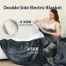 80x140cm Electric Blanket Flannel Blanket Mattress Winter Machine Washable Temperature Control Warmer Heated Throw Blanket
