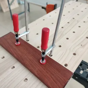 Quick Screw Woodworking Guide Rail Clamps T-Track Hold Down Clamps for MFT Table and Track Saw Guide Rail System for Makita Festool DEWALT RIDGID Guide Rail