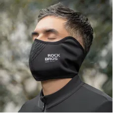 ROCKBROCycling Face Winter Mask Windproof Breatheable Bicycle Motorcycle Fleece Warm Scarf for Outdoor Ski Cycling