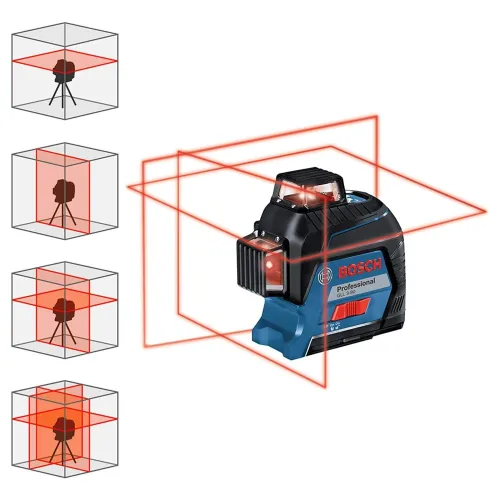 Original Professional GLL3-80 Laser Level Automatic Self Leveling 0.3 mm Precision High Visibility 30 Meter Range 3 Line Layout