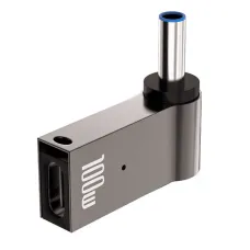 100W 5A Zinc Alloy PD Power Decoy Converter DC Male to Type-C Female Power Adapter for DELL Hasee HP Laptop Computer