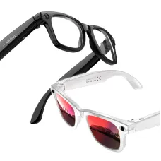 W620 AI Real Time Translation Smart Glasses with EIS Anti-shake ENC Dual Mic Noise Cancellation WiFi bluetooth Call IP66 Waterproof Wireless Music Hands Free Calling Smart Audio Glasses