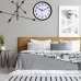 10 Inch Classic Quartz Decorative Clock No Ticking Silent Wall Clock Easy to Read Suitable for Room/Home/Kitchen/Bedroom