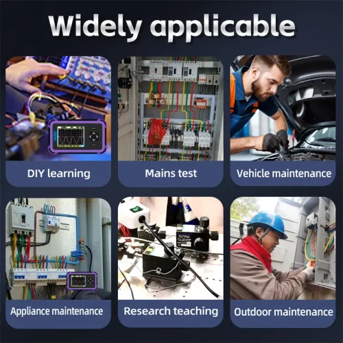 PDS833 Handheld Digital Oscilloscope 1MHz Bandwidth 8.33Msa/s 800VPP 2.8 inch Screen Portable AC/DC Coupling