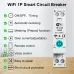 Smart WiFi Circuit Breaker with Remote Control Voice Activation Adjustable Over Current Protection Energy Metering Easy Installation for Efficient Home Power Management