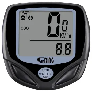 Sunding SD-546Bike Computer Wireless Stopwatch Bicycle Speedometer Computers Bike Cycling Digital Odometer LCBacklight
