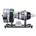 Teching DM119 DIY Twin-spool Turbofan Engine Model Assembly Kit 1/10 Electric Aircraft Jet Engine 15in Physics Experiment Science Education Toys