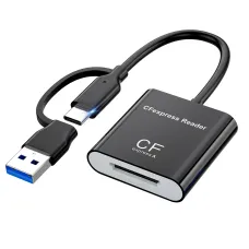 Rocketek CR396 CFexpress Card Reader USB 3.2 Gen2 10Gbps High Speed Supports Type A and B Card Readers for Phone Tablet Photography