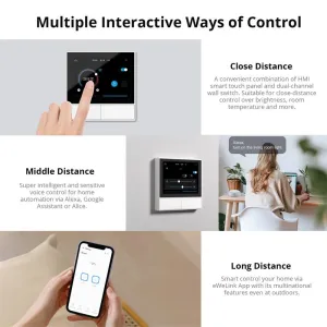 SONOFF NSPanel WiFi Smart Thermostat Wall Switch EU US Temperature Display All-in-One Remote Controller with Alexa Google Home