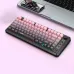 HXSJ L400 Three Mode Wireless Gaming Keyboard 81 Keys Ergonomic RGB Backlight Membrane 2000mAh Battery Gradient Keycaps Gamer Keyboards