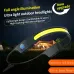Bikight LED+COB 3 Modes COB Running Headlamp USB Rechargeable Power Dispaly Waterproof Headlight Head Torch for Camping Dog Walking Fishing Hiking Search Light