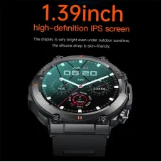 K56Pro 1.39inch HD Screen bluetooth Call Heart Rate Blood Pressure Blood Oxygen Monitor Sleep Monitoring Multi-sport Modes Music Playback Life-grade Waterproof Smart Watch