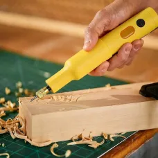 Electric Wood Chisel Carving Tool Electric Woodworking Carving Chisel Tools with 20 Blades Wood Sculpting, DIY Woodcraft, Professionalgrade Tool Precision Carving Sturdy Build Smooth Operation Wood Shaver Power Carver Carvers Hobbyists