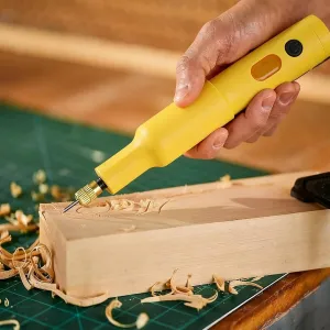 Electric Wood Chisel Carving Tool Electric Woodworking Carving Chisel Tools with 20 Blades Wood Sculpting, DIY Woodcraft, Professionalgrade Tool Precision Carving Sturdy Build Smooth Operation Wood Shaver Power Carver Carvers Hobbyists