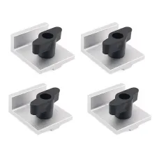 4Pcs T Track Stop Block for T-Track Low-Profile Design Precision CNC Router Table Clamp For Woodworking Sanding and Routing
