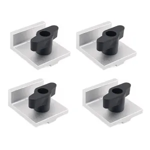4Pcs T Track Stop Block for T-Track Low-Profile Design Precision CNC Router Table Clamp For Woodworking Sanding and Routing