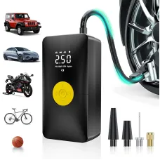 150psi Cordless Electric Air Pump 4000mAh Tire Inflator Portable Air Compressor LCD Digital Display with LED Light for Car Bike Motorcycle Ball