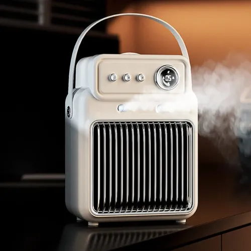 2 In 1 Mist Humidifier Heater High Power 1200W Overheating & Tip-Over Protection Fast Heating Smart Electric Heater for Home Office