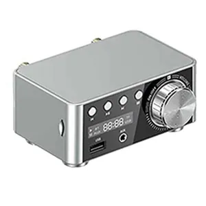bluetooth Digital Power Amplifier D-Class Mini Amplifier HiFi Sound MP3 Player Lossless Player Mini Audio Hifi Bluetooth 5.0 Power Class D Amplifier Tpa3116 Digital Amp 50Wx2 Home Audio Car Marine USB/AUX IN
